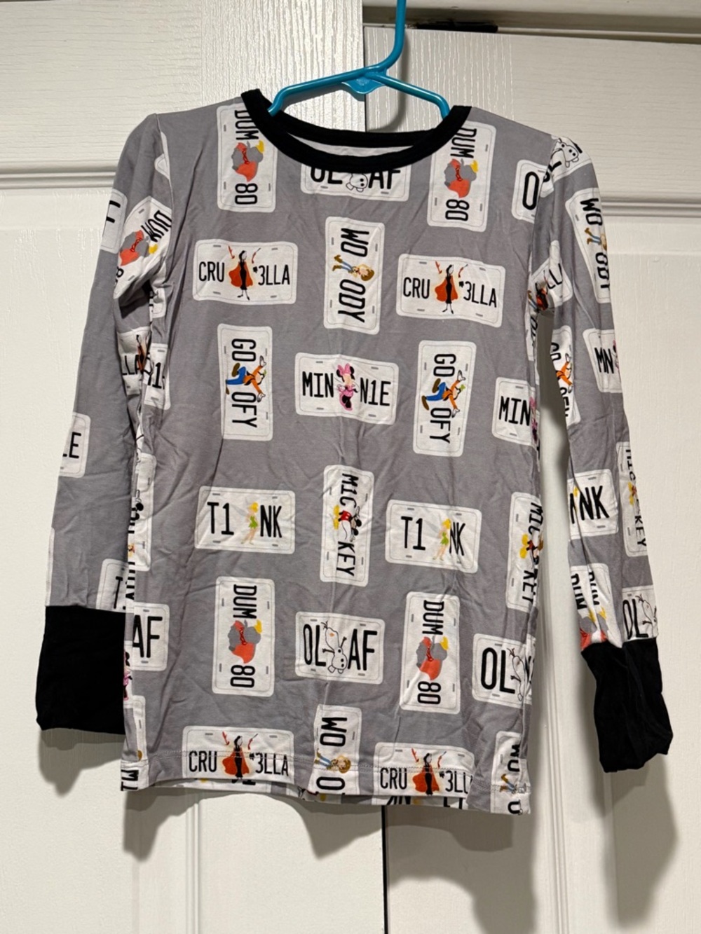 Cozy Pozy Bamboo Disney Character License Plate Long-Sleeve Pajama set